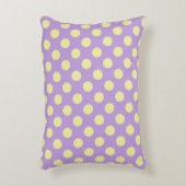 Lavender Lemon Polkadots アクセントクッション (正面(垂直))