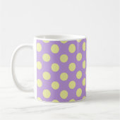 Lavender Lemon Polkadots コーヒーマグカップ (左)