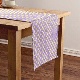 Lavender Lemon Polkadots ショートテーブルランナー