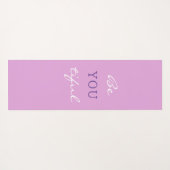 Lavender Lenten Rose BeYOUtiful Floral  Yoga Mat ヨガマット (裏面(横))
