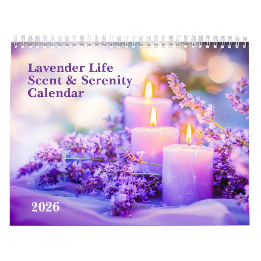 Lavender Life – 2026 Scent & Serenity Calendar カレンダー (カバー)