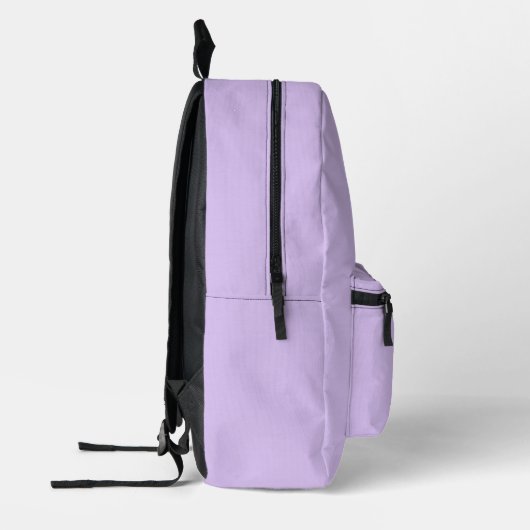 Lavender light purple Custom Name Backpack プリントバックパック (左)