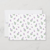 Lavender Lilac Floral Arch RSVP Card (裏面)