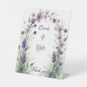 Lavender Lilac Floral Cards & Gifts 台座サイン (正面)