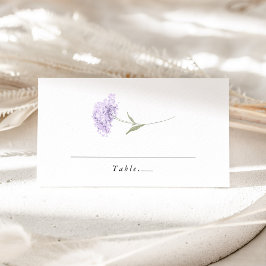 Lavender Lilac Hydrangea Watercolor Wedding プレイスカード