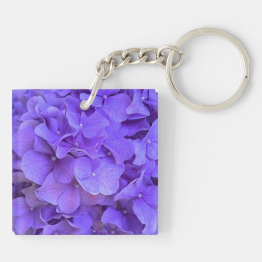 Lavender lilac purple Hydrangeas flowers the Bride キーホルダー (裏面)