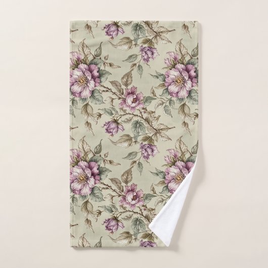 Lavender Long Stem Roses バスタオルセット (ハンドタオル)