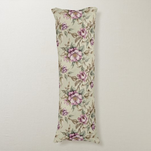 Lavender Long Stem Roses ボディピロー (正面縦)