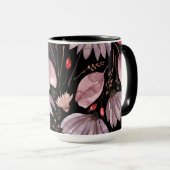 Lavender Lotus Flowers Mug マグカップ (正面右)