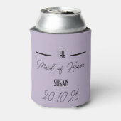 Lavender Maid of Honor Wedding Can Cooler 缶クーラー (缶裏面)