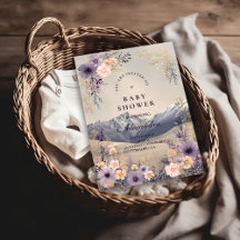 Lavender Meadow Peaks Baby Shower