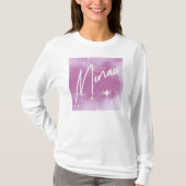 Lavender Menace, IYKYK Subtle Sapphic, wlw Tシャツ (正面)
