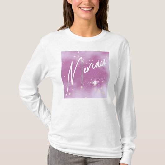 Lavender Menace, IYKYK Subtle Sapphic, wlw Tシャツ (正面)