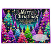 Lavender Merry Christmas ラージペーパーバッグ (正面)