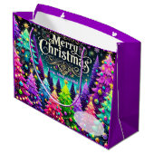 Lavender Merry Christmas ラージペーパーバッグ (裏面アングル)