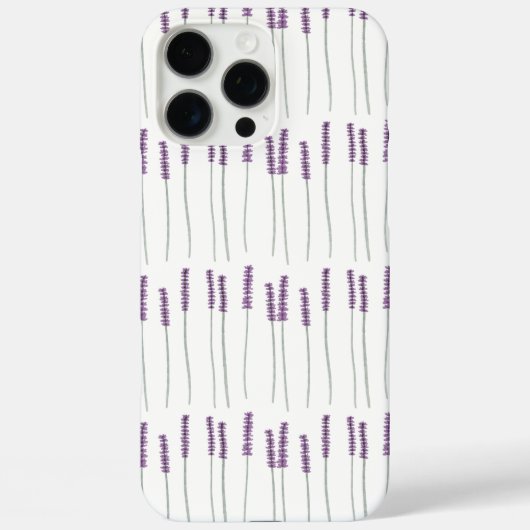 Lavender – Minimal Botanical Phone Case Case-Mate iPhoneケース (裏面)