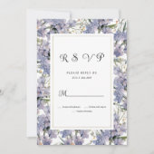 Lavender mint wild orchids floral RSVP  招待状 (正面)