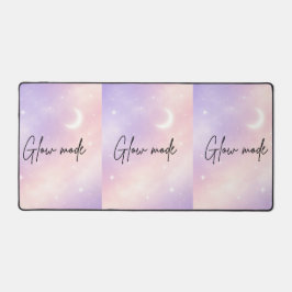 Lavender mist and blush aura AI art  デスクマット