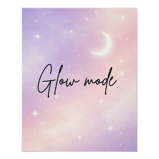 Lavender mist and blush aura AI art  ポスター (正面)