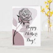Lavender Mist Artistic Rose Happy Mother's Day  カード (黄色い花)