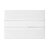 Lavender Modern Classic Wedding Invitation 招待状ベリーバンド (裏面例)