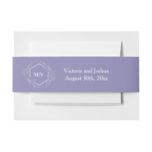 Lavender Monogram Crest