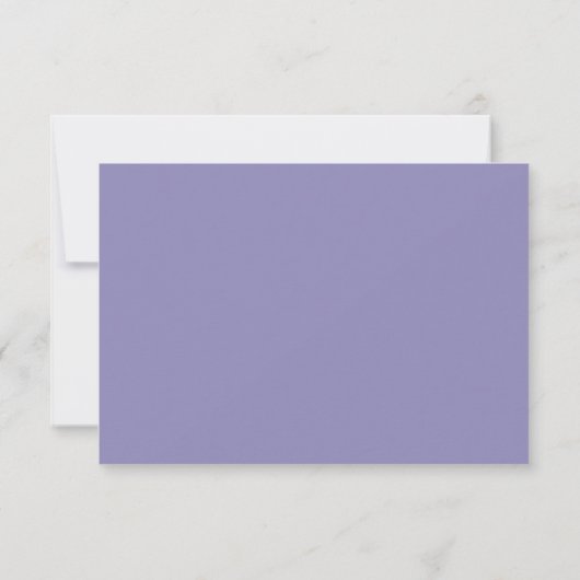 Lavender Monogram Crest RSVP card (裏面)