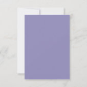 Lavender Monogram Crest Thank You Card サンキューカード (裏面)