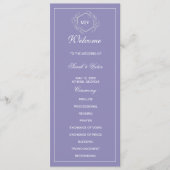 Lavender Monogram double side program card  プログラム (正面)