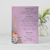 Lavender - Monogram, Wildflowers & Thank You  メニュー (スタンド正面)