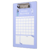 Lavender Monthly Planner Layout Art クリップボード (左)