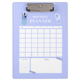 Lavender Monthly Planner Layout Art クリップボード