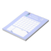 Lavender Monthly Planner Layout Art ノートパッド (回転)