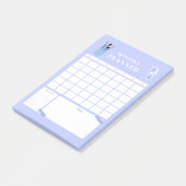 Lavender Monthly Planner Layout Art ポストイット (アングル)