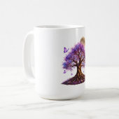 Lavender Moon Tree Classic Mug コーヒーマグカップ (正面左)