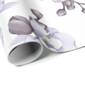 Lavender Orchid Baby Shower Wrapping Paper ラッピングペーパー (ロールコーナー)
