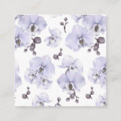 Lavender Orchid Books for Baby Request Card エンクロージャーカード (裏面)