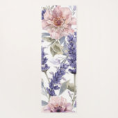Lavender Peony Watercolor Floral Garden  ヨガマット (裏面)