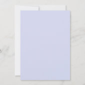 Lavender Periwinkle Gold Double Frame Wedding 招待状 (裏面)