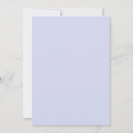 Lavender Periwinkle Gold Double Frame Wedding 招待状 (裏面)