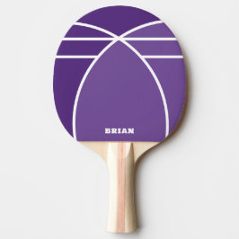 Lavender Personalized Ping Pong Paddle with Name 卓球ラケット