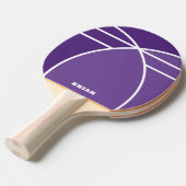 Lavender Personalized Ping Pong Paddle with Name 卓球ラケット (正面アングル)