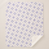 Lavender Petal Cozy シェルパブランケット (正面)