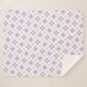 Lavender Petal Cozy シェルパブランケット (正面(横))