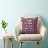 Lavender pillow with a simple religious quote クッション (椅子)