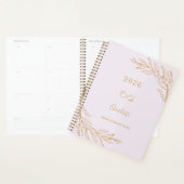 Lavender pink gold botanical foliage elegant プランナー手帳 (ディスプレー)