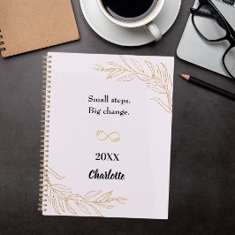 Lavender pink gold foliage motivational quote 2026 プランナー手帳