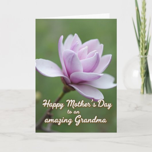 Lavender Pink Mothers Day Card カード (正面)