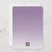 Lavender Pink Spring Lilacs Birthday Card 招待状 (裏面)