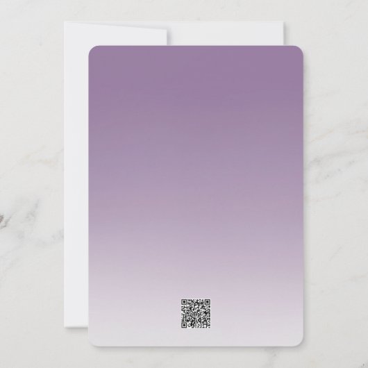 Lavender Pink Spring Lilacs Birthday Card 招待状 (裏面)